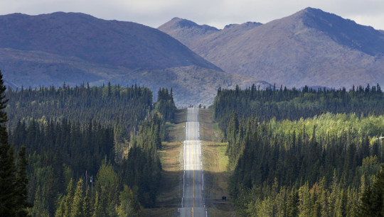 Highway in Alaska © Michael Heffernan