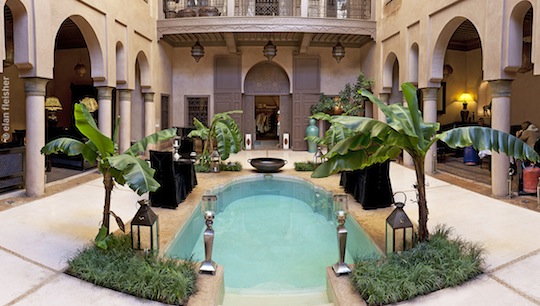 Pool im Innenhof des "Riad Noir d'Ivoire" © Elan Fleisher / PR