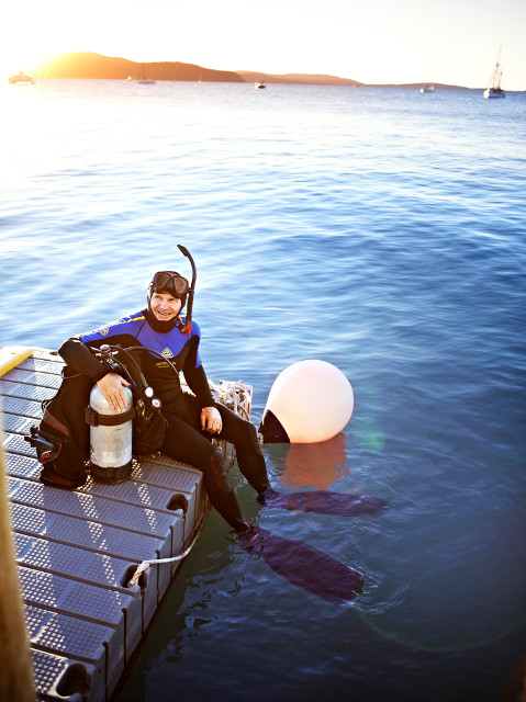 Tony Fontes, Tauchlehrer, Great Barrier Reef © Matt Munro