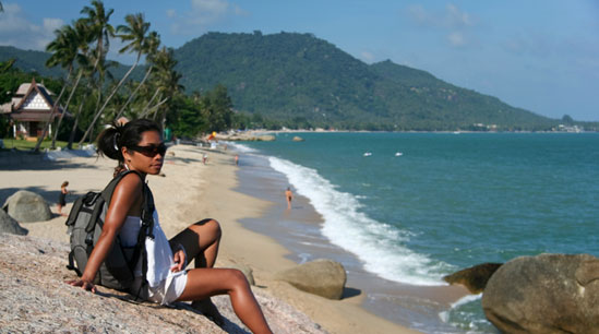 Am Strand von Koh Samui