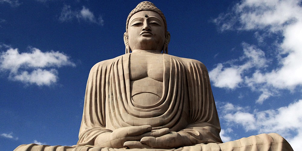 Buddha-Statue in Bodhgaya, nahe dem Ort, an dem Siddhartha Gautama der Überlieferung zufolge zu Buddha, dem Erwachten, wurde. ©  Incredible India