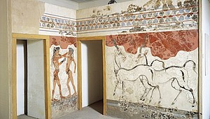 Fresken in Akrotiri © Getty Images/DeAgostini