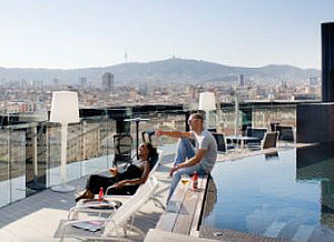 Barceló Raval Dachterrasse