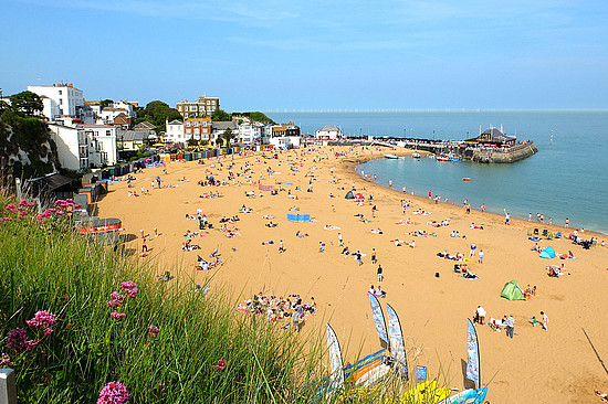 Der Broadstairs Beach ist einer der familienfreundlichsten Flecken in Kent. © Thierry Levenq / Moment Open / Getty Images
