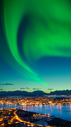 Polarlichter über Tromsø © Bård Løken - Visitnorway.com