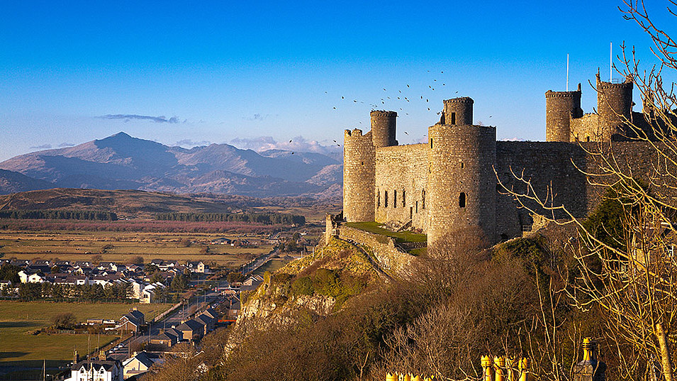 Harlech Castle, Mittelwales