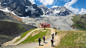 Auf dem Weg zur Schaubachhütte © Wikinger Reisen