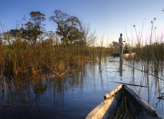 Eine Bootsfahrt im Okavango Delta © PlusONE / Shutterstock