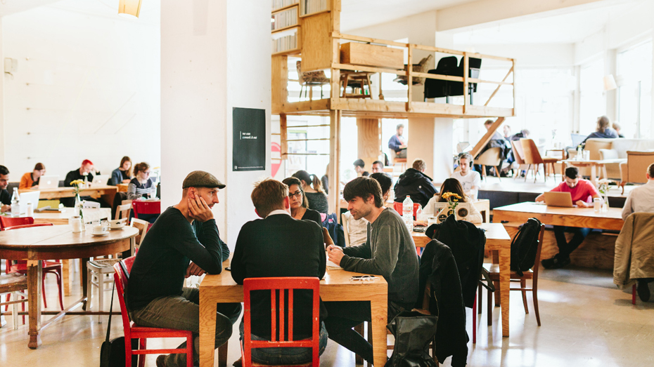 Betahaus bietet zahlreiche Räume für Reisende in Berlin. © Danique van Kesteren