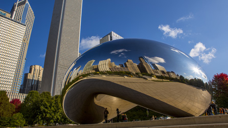 Im Millennium Park steht die Skulptur "The Bean" © Brand USA 