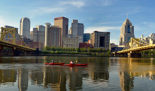 Pittsburgh bietet die perfekte Kombination von Stadt und Natur © Jim Whetstone