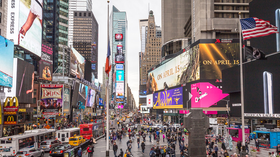 Auf dem Times Square - (Foto: Stephan Goldmann)