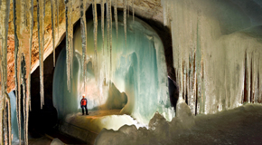 Eishöhle in den österreichischen Alpen - (Foto: ©Eisriesenwelt GmbH)