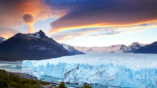 Perito Moreno Gletscher bei Sonnenuntergang - (Foto: © Matt Munro/LP TRAVELLER MAGAZINE COLLECTION)