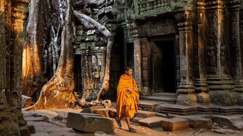 Mönch in Ta Prohm - (Foto: ©Stefan Fors/BEAUTIFUL WORLD COLLECTION)