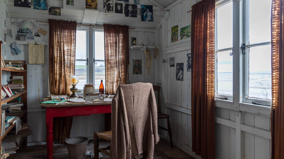 In der Schreibhütte des Dichters Dylan Thomas bei Laugharne - (Foto: Katrin Goldmann)