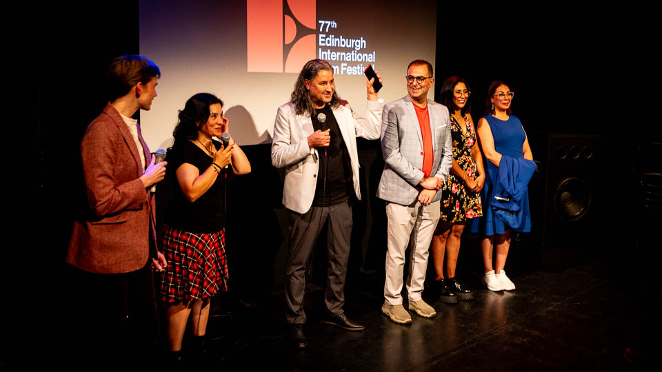 Bei den Vorführungen auf dem Edinburgh International Film Festival kann man sich oft mit den Machern unterhalten. - (Foto: Stephan Goldmann)