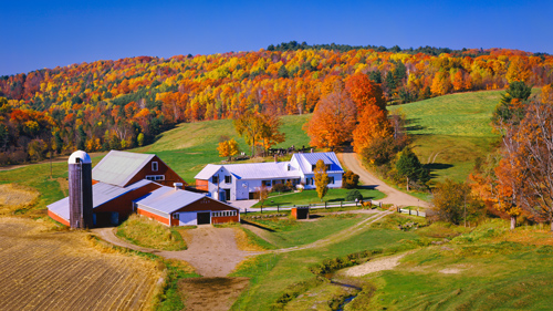 Eine Farm in Vermont - (Foto: © Ron Thomas/Getty Royalty Free)