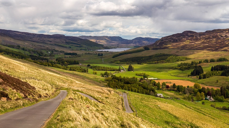 Ein Blick in das Glen Quaich im Perthshire - © Stephan Goldmann