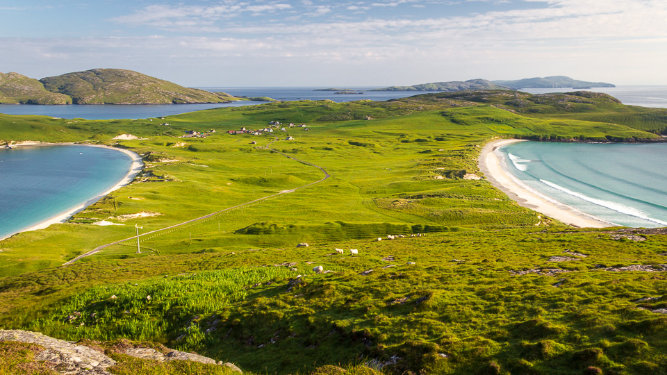 Der doppelte Strand von Vatersay - (Foto: ©Stephan Goldmann)