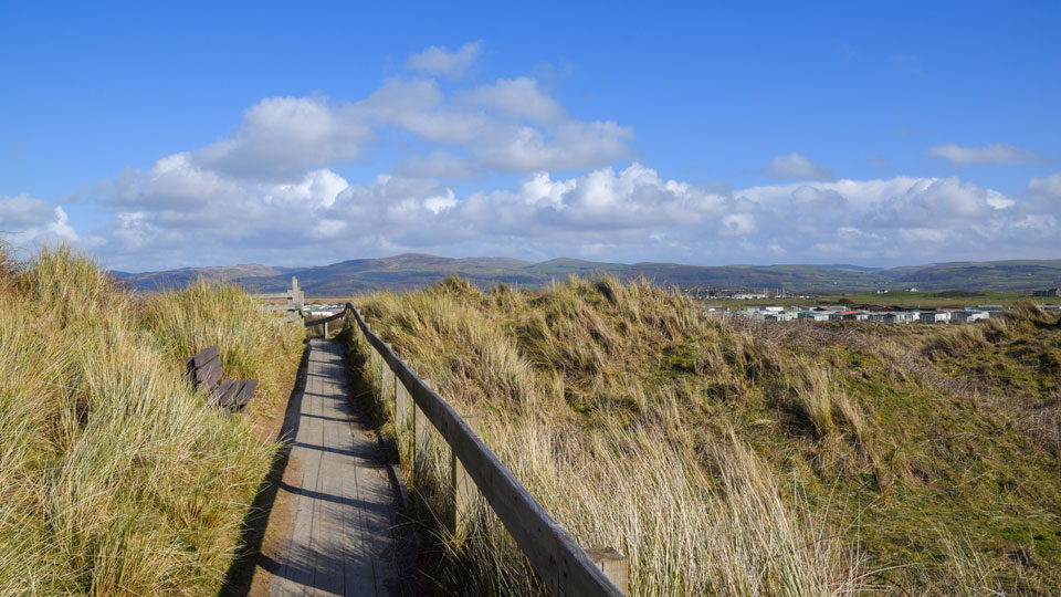 Ein hölzerner Steg durch die Ynyslas-Dünen - (Foto: © JoeEJ / Shutterstock)