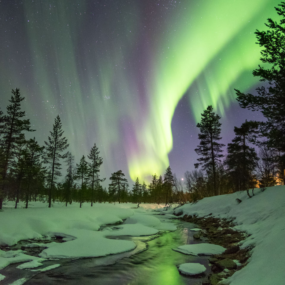Februar und März sowie September und Oktober sind die besten Monate, um am nördlichen Polarkreis tanzende Polarlichter zu sehen - (Foto: © Jyrki Salonen)