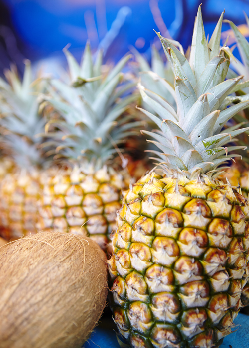 Statt verbotener Früchte gibt es hier Ananas und Kokosnüsse satt. © Matt Munro