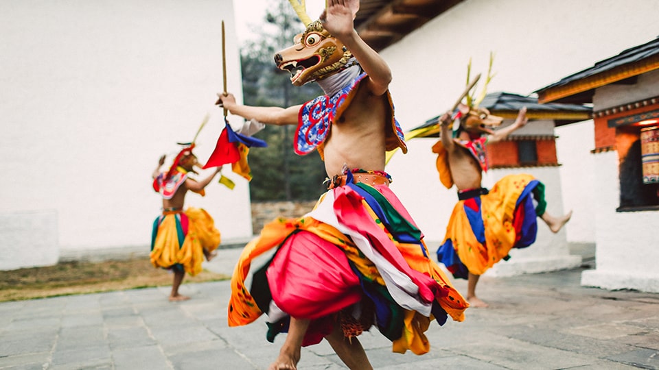 Traditioneller Tanz in Bhutan, ©Simon Buxton